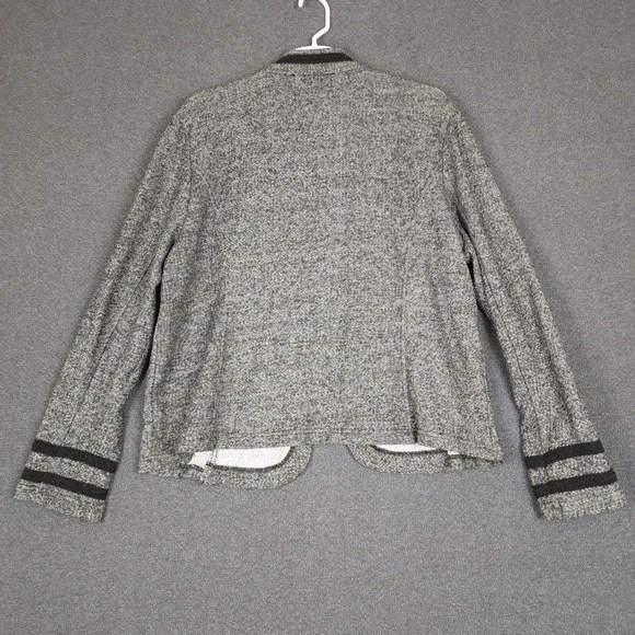 Tommy Hilfiger Women's Blazer Herringbone XXL Gold Button Military Jacket - Picture 6 of 10